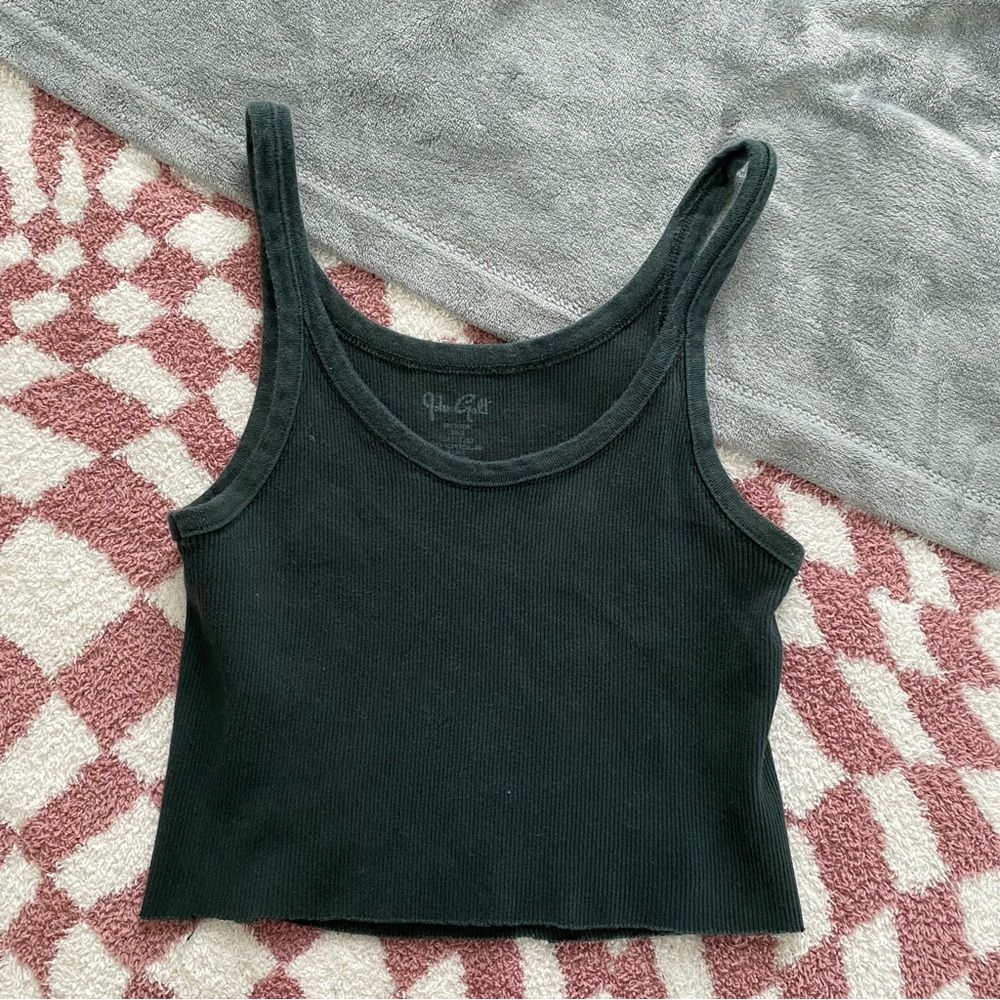 dark green brandy melville tanktop